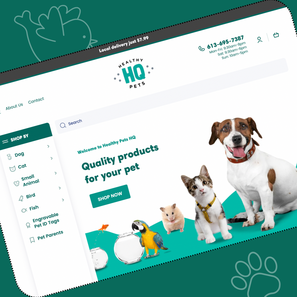 Ravenstone Productions Healthy Pets HQ Mockup